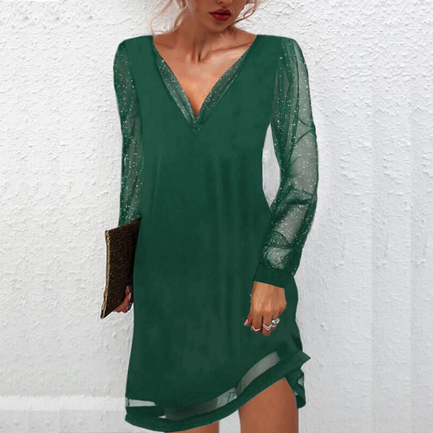 Matilde™ Elegante Kjole med V-hals