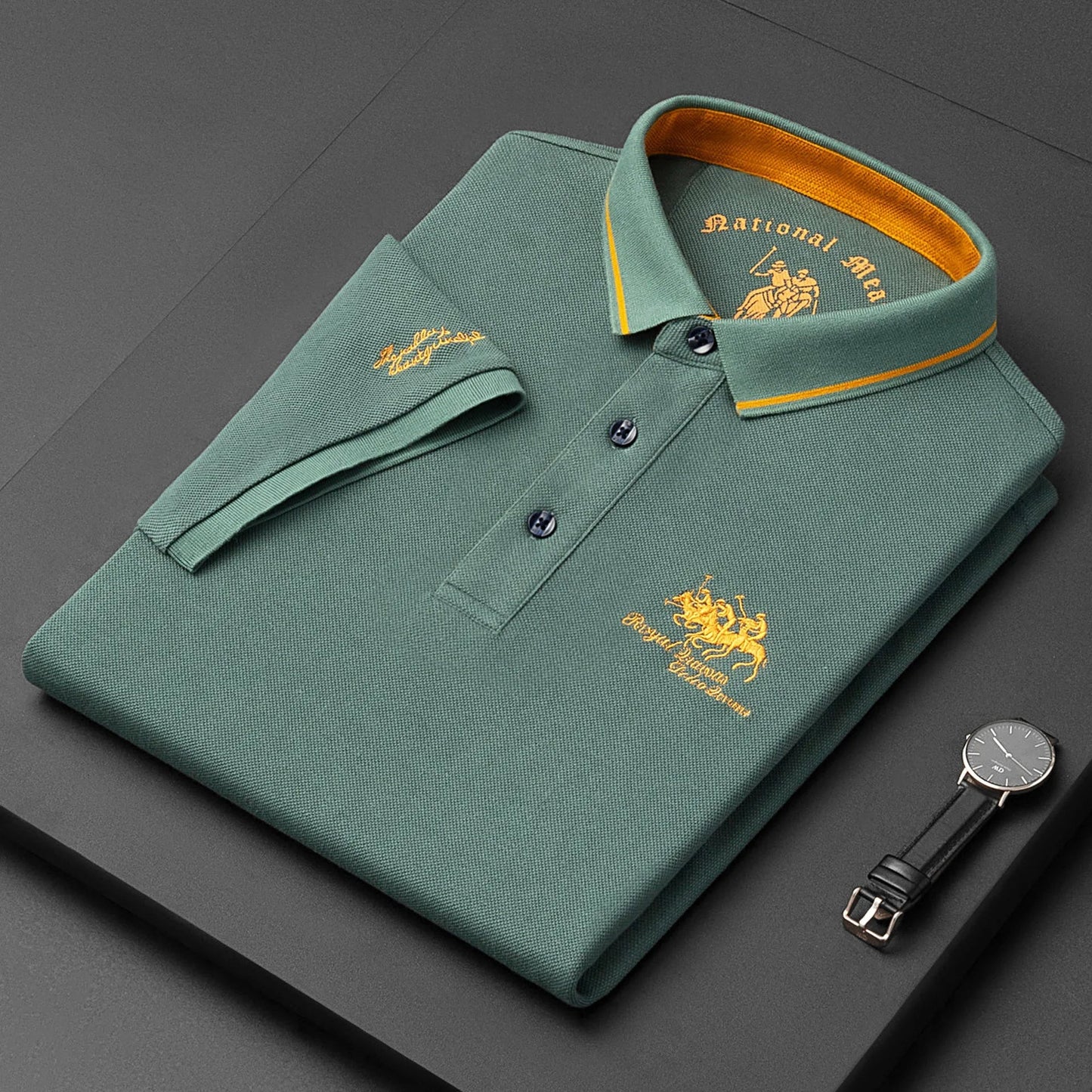 Santoni™ Elegant herrepolo | 2+1 GRATIS