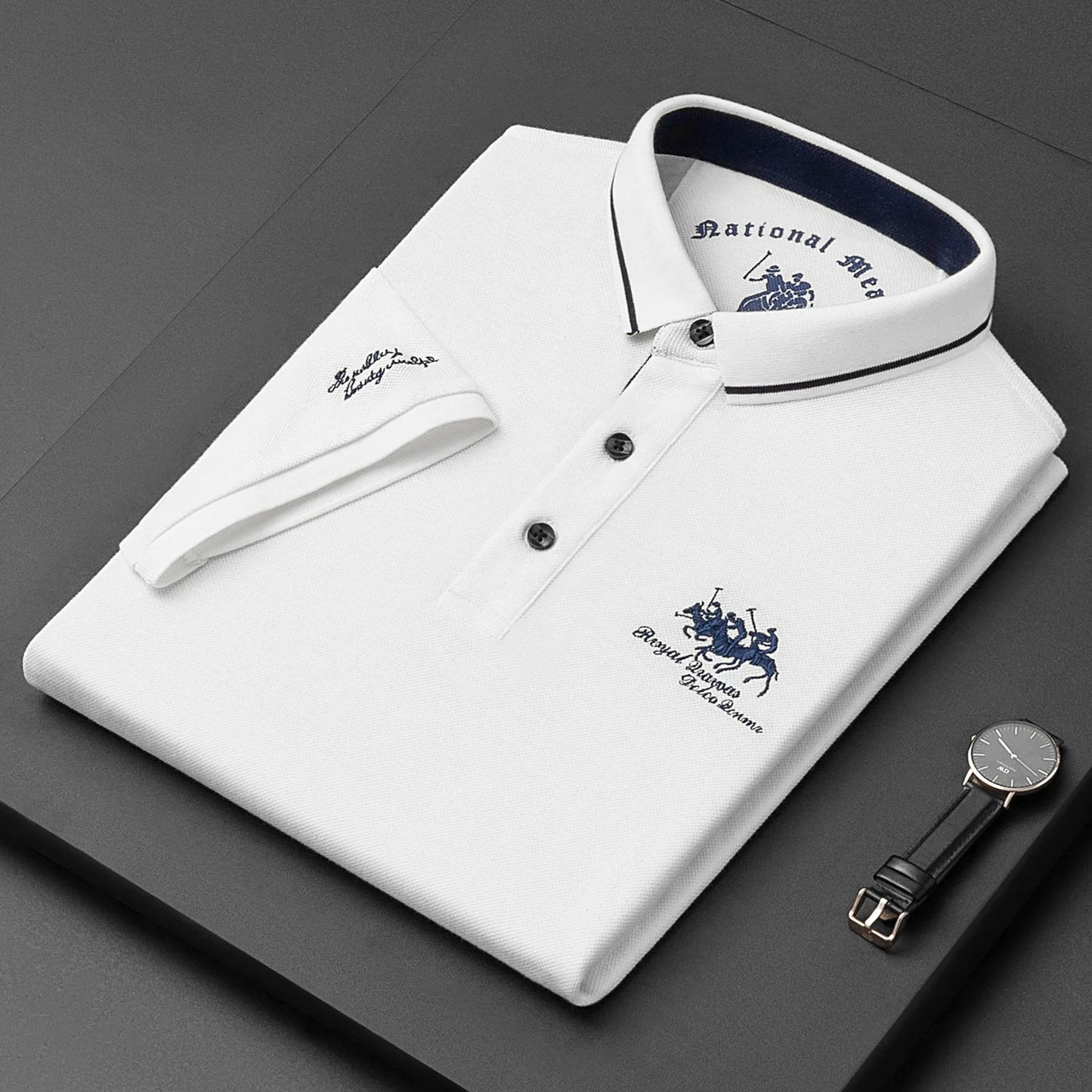 Santoni™ Elegant herrepolo | 2+1 GRATIS