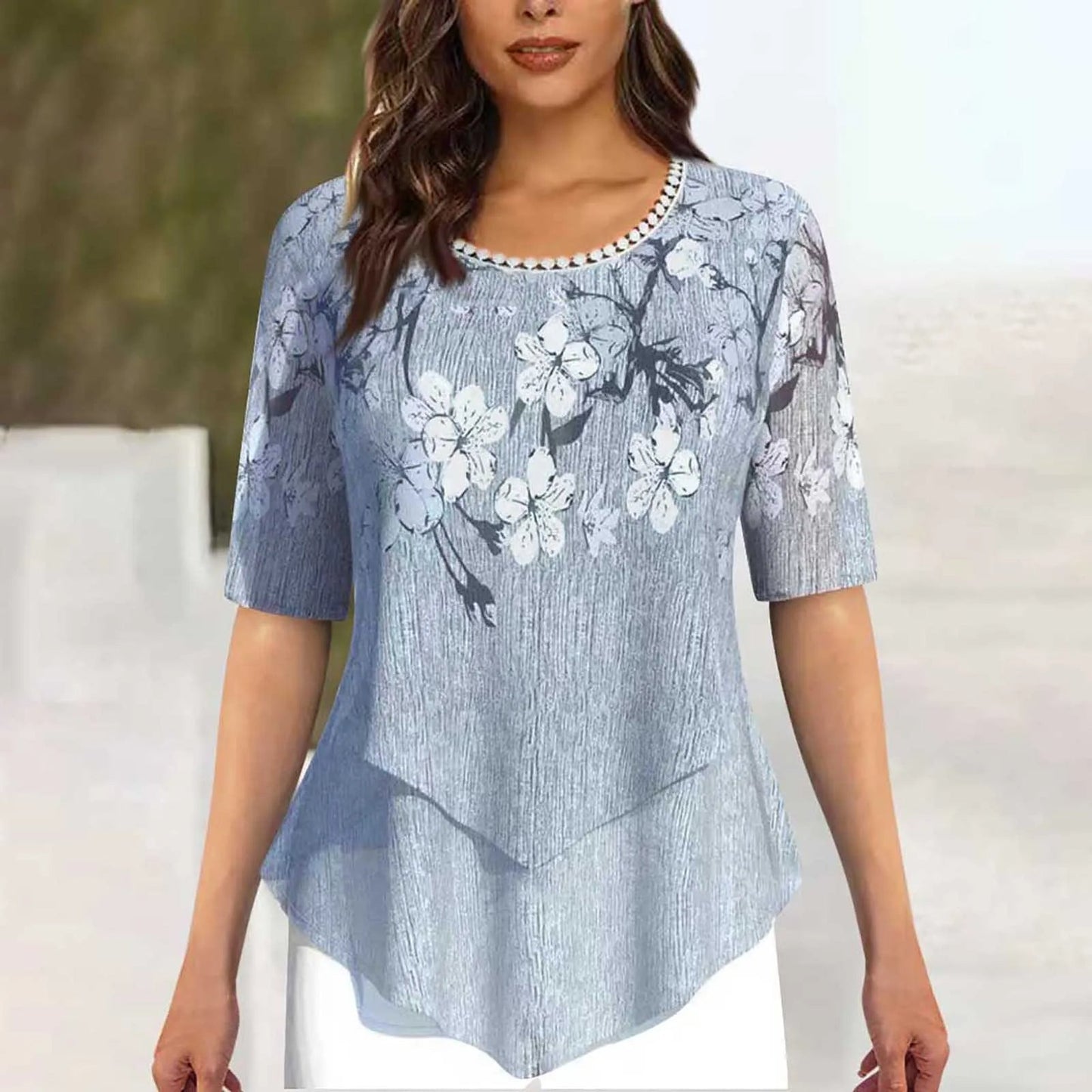 Willow™ Elegant Blomsterbluse