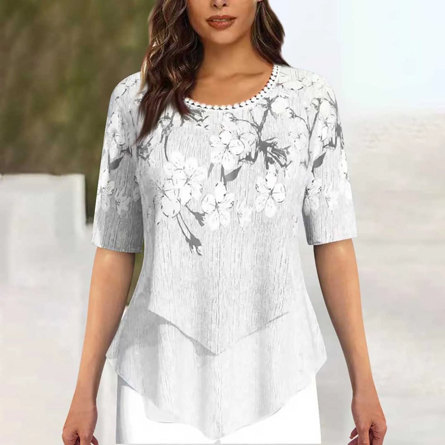 Willow™ Elegant Blomsterbluse