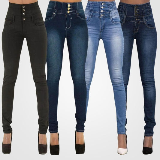 Kerrie™ Comfort Denim Jeans med Høy Midje