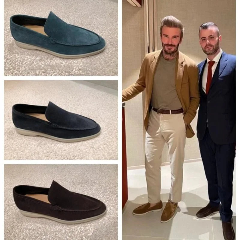 Massimo™ Loafers i Semsket Skinn